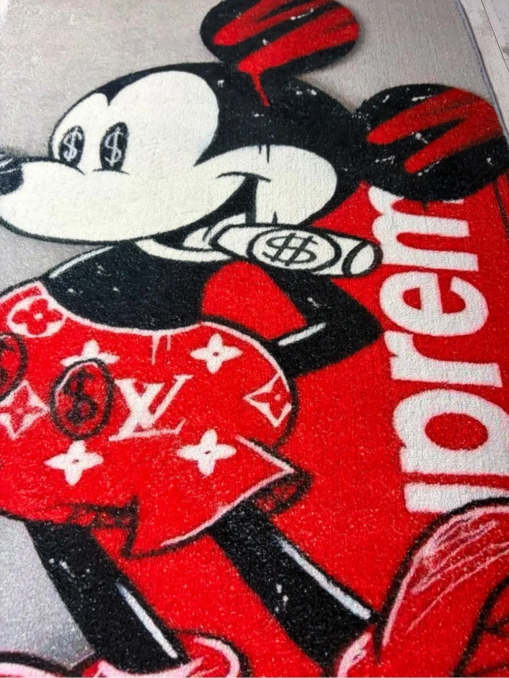 NEW!! 22”X32” MICKEYxSUPREME Inspired Rug  “!!Check My Profile For More!!”
